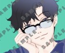 SNSアイコン・背景作成します 少女漫画的〜リアル寄りまで対応 イメージ4