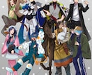 TRPGや配信に！立ち絵制作承ります 表情差分3点付き！キャラクターデザインからお受けします！ イメージ5