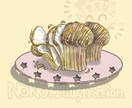 美味しそうな食べ物 飲み物お描きします 香ばしい香り！いい焦げ色！味や香りまで伝わる絵をお描きします イメージ1