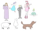 商用利用OK！目的に合わせたイラスト描きます アイコンや挿絵、名刺、似顔絵などにピッタリ♪ イメージ3