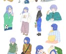 SNSのアイコンを描きます 色々なジャンルのイラストを描けるのでお気軽にお声掛け下さい！ イメージ3