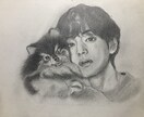 鉛筆画オーダー受け付けてます 書いてみて欲しい人をとりあえずご相談ください！ イメージ1