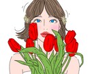 韓国風＊フルカラー似顔絵アイコン作成します おしゃれでかわいいSNS・X・インスタ用プロフィール画像 イメージ5