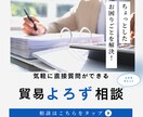 貿易よろず相談をします 「ちょっと聞きたい」そんな時のお手軽貿易相談です。 イメージ1