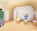 デザイン性の高い内観パースを製作します 建築士が設計・デザイン提案等も幅広く対応いたします。 イメージ2