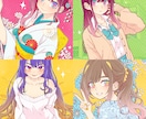 アイコン/Vtuber立ち絵/配信素材 描きます Pop&kawaiiイラストであなたの活動に彩りを✨ イメージ8