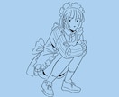 アンティーク調のペン画・線画イラストお描きします 挿絵・ロゴ・アイコンなどに！文字入れも可能です イメージ2