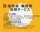 選考通過の為の履歴・経歴書 添削・アドバイスします あなたの強みを求人にマッチした形に仕上げます イメージ1