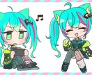 VtuberさんもOK！かわいいSDキャラ描きます ヘッダー、ブログ、WEB、創作、Youtube用にも！ イメージ5
