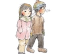 温かみのある手描きイラストを制作します 日常の一場面を、懐かしく、やさしいアナログタッチで描きます イメージ2