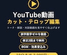 YouTube動画のカット・テロップ編集をします 誤字脱字ゼロを徹底｜トーク・解説動画を見やすく仕上げます イメージ1