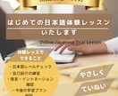 はじめての日本語体験レッスン いたします はじめての方へ。30分で気軽に試せる日本語体験 イメージ1