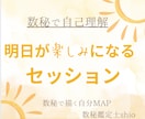 数秘で“自分らしい明日”を見つけます 明日がちょっと楽しみになる　数秘で'自分MAP'を描こう イメージ1