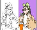 エモ！かわいい！おしゃれ！な人物イラスト描きます ！世界に一つだけの「あなたの絵」を イメージ2