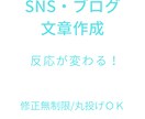 丸投げOK！SNS投稿など、反応が出る文章にします 集客・反応UP！SNS／ブログ文章をプロ品質で作成します イメージ1