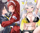瞳の可愛い女の子のイラスト1枚絵を描きます キラキラな女の子のイラストやSDキャラなど イメージ1