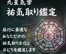 九星気学 祐気取りに適した方位と日にちを鑑定します 祐気取りで運気アップ！あなたに適した方位と日にちがわかる！ イメージ1