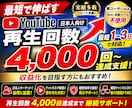 YouTube日本人動画再生4000回迄宣伝します 動画4000回～3万再生:平均視聴時間12～15分 イメージ1