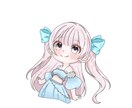 早期対応可◎キラキラしたイラストお描きします SNSアイコンに向いていてます！(等身別途料金) イメージ8