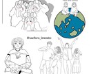 シンプルなアイコン・イラスト描きます 顔や髪型など柔軟に希望応えます！！ イメージ2