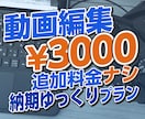 時間に余裕がある方にオススメ！動画の編集承ります 基本修正無制限！時間に余裕のある方におすすめです！ イメージ1