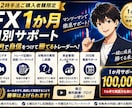 FX1か月個別サポートします 1か月間マンツーマンで徹底サポート イメージ1