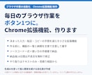 作業を楽にするChrome拡張機能を作ります 毎日のブラウザ作業を小さな拡張機能で効率化。手順書つきで納品 イメージ1