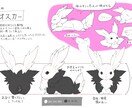 キャラクターのデザイン案を三面図にいたします モデリングや資料に必要なキャラクターの三面図作成 イメージ3