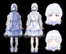 目を引く衣装とキャラクターデザインします 現役イラストレーターがあなたの世界観に寄り添い作成します イメージ3