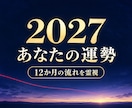 2027年のあなたの運勢を、想いの色で霊視します 恋愛・仕事・人間関係｜12ヶ月の流れと開運のヒント イメージ1