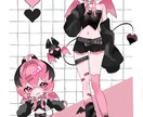 商用利用込！立ち絵+SDイラスト描きます 素敵なあなたをアピールしよう！かわいいSD+立ち絵描きます イメージ2