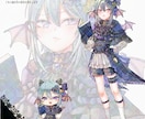 商業OK！キャラクターデザイン&立ち絵を制作します 選べる絵柄でVtuberのLive2Dモデリングも可能 イメージ10
