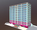建築CAD図面から建築3Dモデル作成致します 条件により手書きスケッチからの3Dモデルも作成いたします。 イメージ1