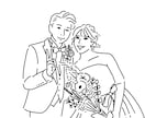 ウェディング用のイラストデータ作ります ウェルカムボードや動画などに使えるイラストや挿絵を描きます イメージ3