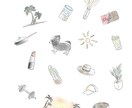 あなたの好きなモノを詰め込んだイラストを描きます 世界でただ一つだけの可愛いイラスト。 イメージ3