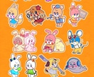 商用可！レトロで個性的、動物キャラセット作ります 広報・配信・グッズにも使えます◎ イメージ9