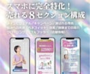 ＣａｎｖａオンラインサロンＬＰテンプレを販売します スマホ専用,LP,ＨＰ作成に！ＡＩ文章＆動画付きで１時間公開 イメージ2