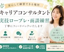 キャリアコンサルタント実技ロープレ練習します 安心して練習できる場所。丁寧にフィードバックします。 イメージ1