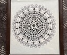 曼荼羅風、絵画を色鉛筆を使い、手描きします 主に鑑賞用を目的として手描きで制作しています！ イメージ5