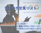 テレアポ用営業リスト作成します ご希望の営業リストを迅速、低価格でご提供いたします イメージ1