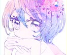 商用利用可！アイコン映えする可愛いイラスト描きます キラキラ個性のある凛としたゆめかわイラストをお届けします。 イメージ2