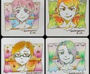 SNS等の人物アイコン描きます 色鉛筆･アクリル絵具を用いて優しいテイストのイラストを制作☆ イメージ6