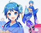 早期納品◎振袖のイラスト描きます お手頃価格で新衣装をお求めの方へ！IRIAMでも使えます イメージ8