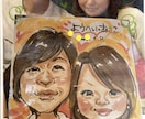 原画郵送！【送料込み】可愛いポップな似顔絵描きます 極端なデフォルメ無し！ポップでほんわか似顔絵 イメージ5