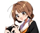 目を引くアニメ塗りのバストアップイラスト描きます SNSや配信のサムネイルなどに！映える1枚をお描きします！ イメージ1