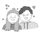 似顔絵/アイコン描きます シンプルだけどほっこりする似顔絵を描きます☆彡 イメージ3