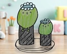 かわいいイラスト描きます ゆるキャラ、かわいいイラスト、ほのぼのイラスト描きます。 イメージ1