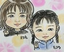 特徴を誇張しない優しい似顔絵作成します ペット、家族、カップル、お祝い、インテリアにいかがですか？ イメージ7