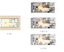 不動産広告掲載用アパート間取りを鳥観図にします 建築CADで作成。きれいに仕上がります。 イメージ1