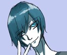単色のデジタルイラスト描きます かっこいい雰囲気のイラストをどうぞ イメージ2